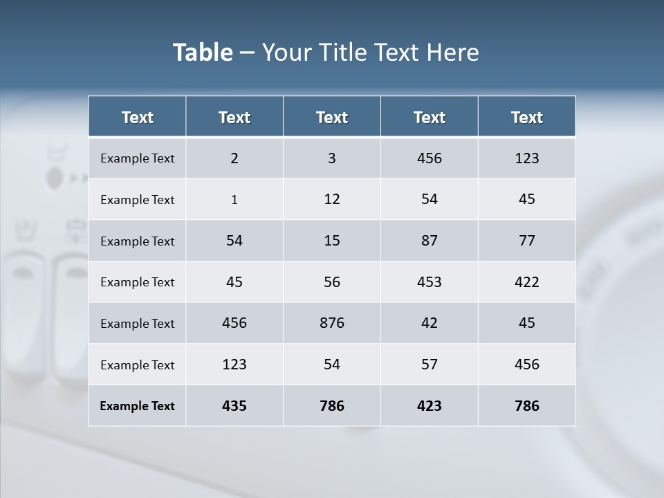Clothes Machine Appliance PowerPoint Template