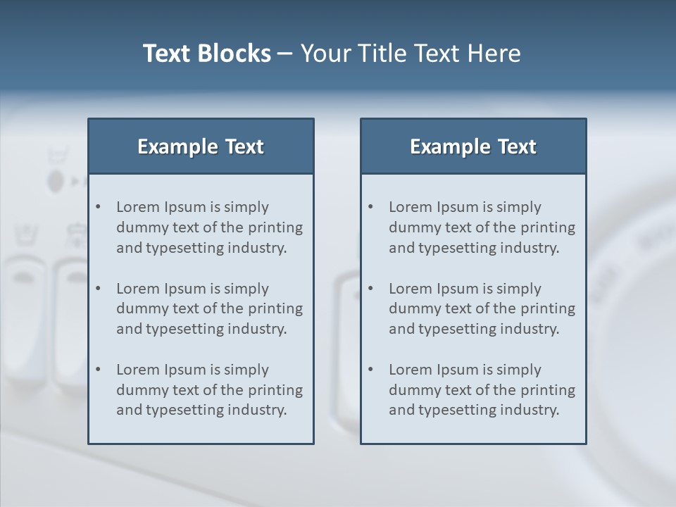 Clothes Machine Appliance PowerPoint Template