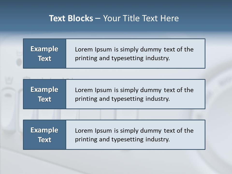 Clothes Machine Appliance PowerPoint Template