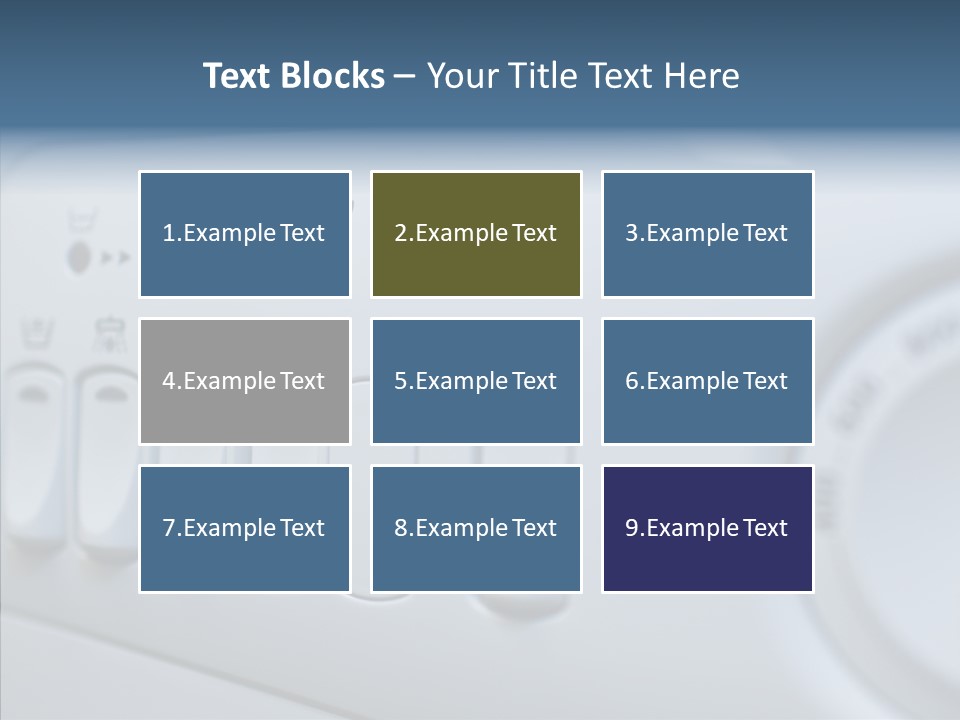 Clothes Machine Appliance PowerPoint Template
