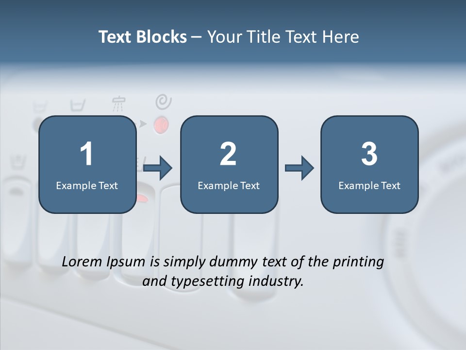 Clothes Machine Appliance PowerPoint Template