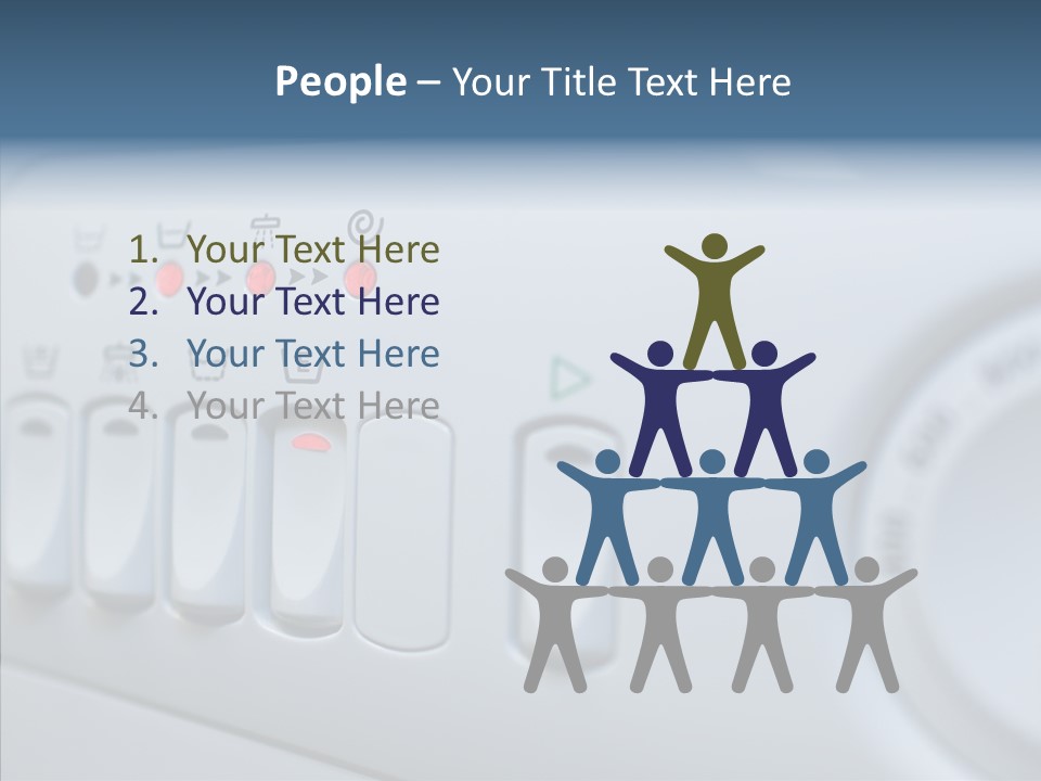 Clothes Machine Appliance PowerPoint Template