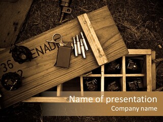 Box Death Wooden PowerPoint Template