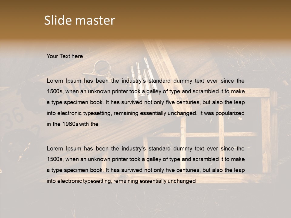 Box Death Wooden PowerPoint Template