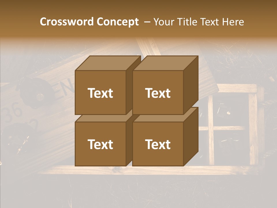 Box Death Wooden PowerPoint Template