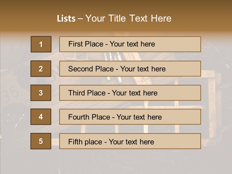 Box Death Wooden PowerPoint Template