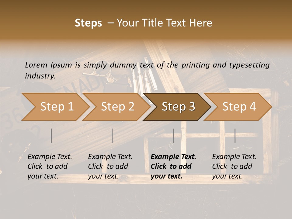 Box Death Wooden PowerPoint Template