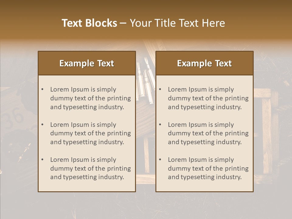 Box Death Wooden PowerPoint Template