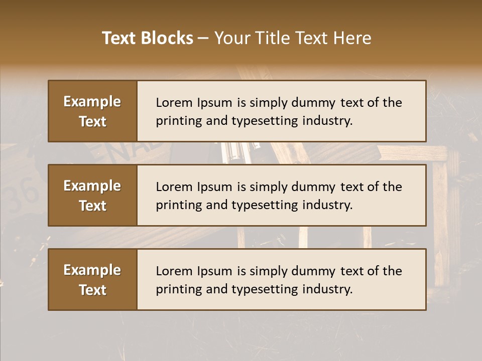 Box Death Wooden PowerPoint Template