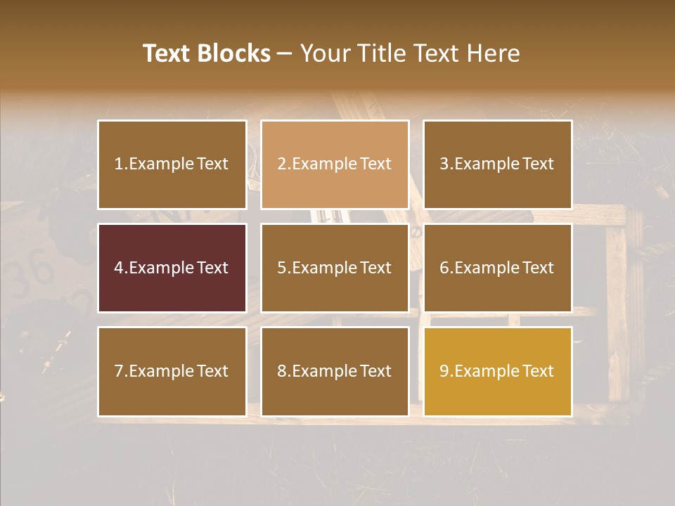 Box Death Wooden PowerPoint Template