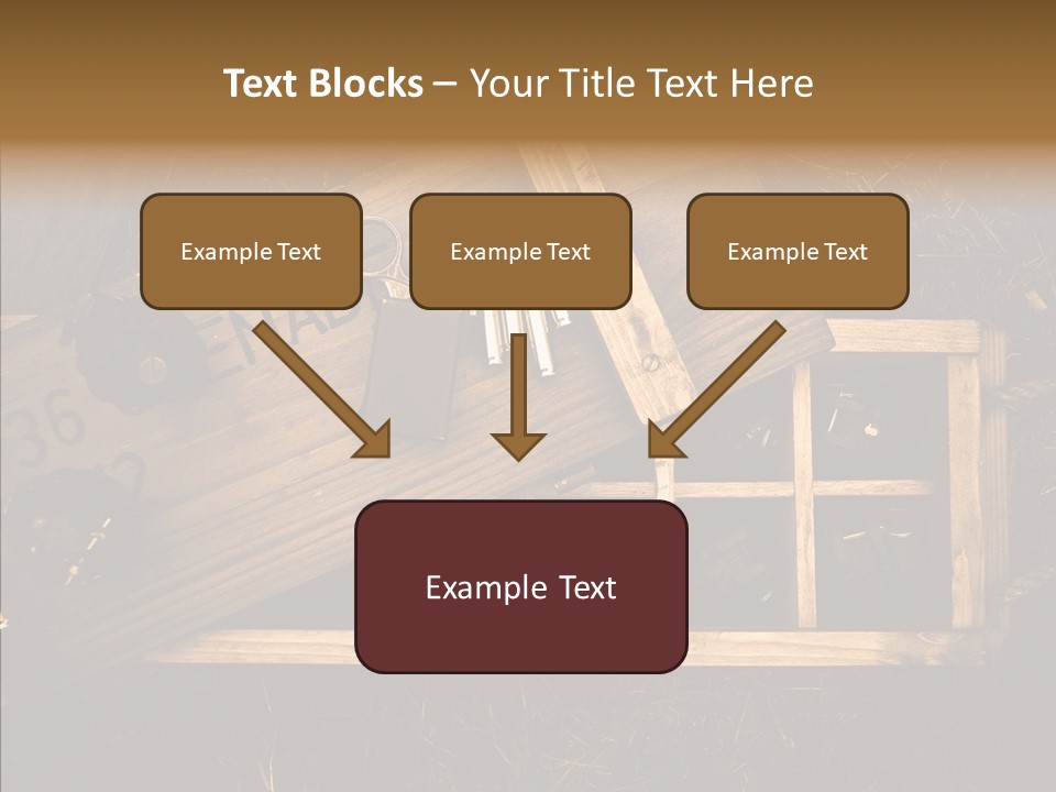 Box Death Wooden PowerPoint Template