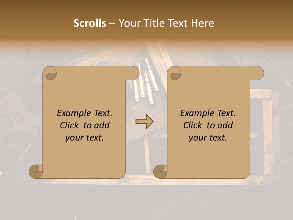 Box Death Wooden PowerPoint Template