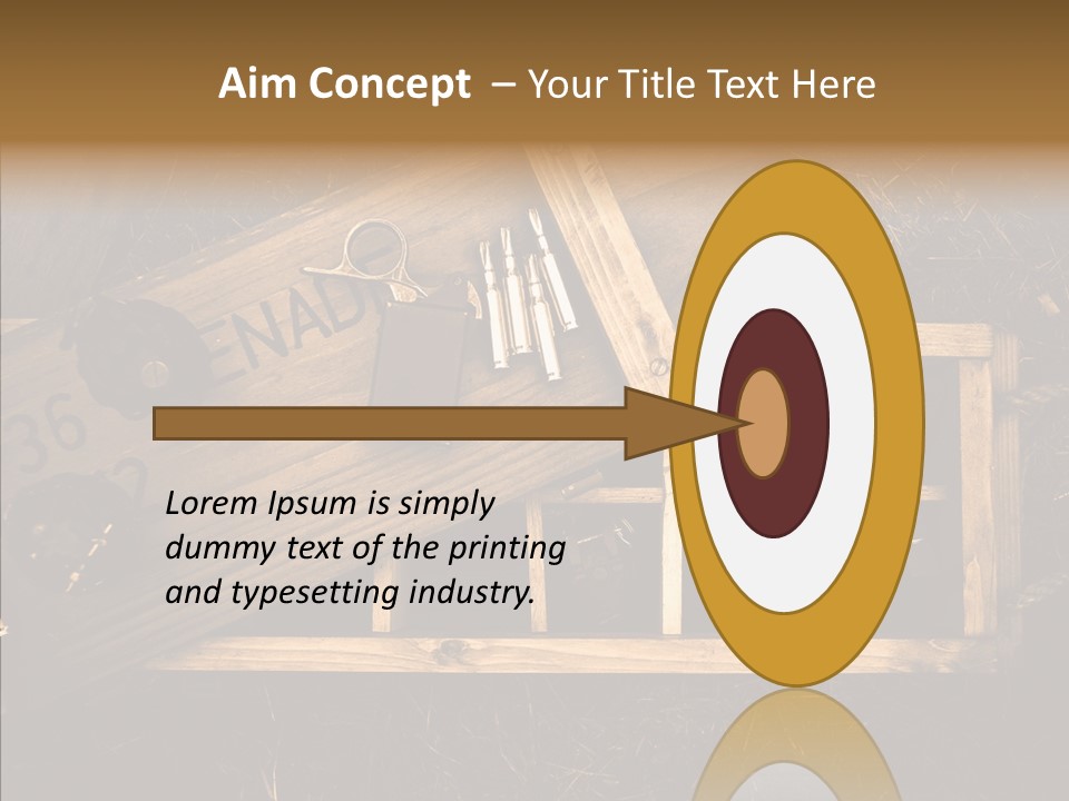 Box Death Wooden PowerPoint Template