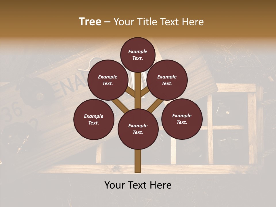 Box Death Wooden PowerPoint Template