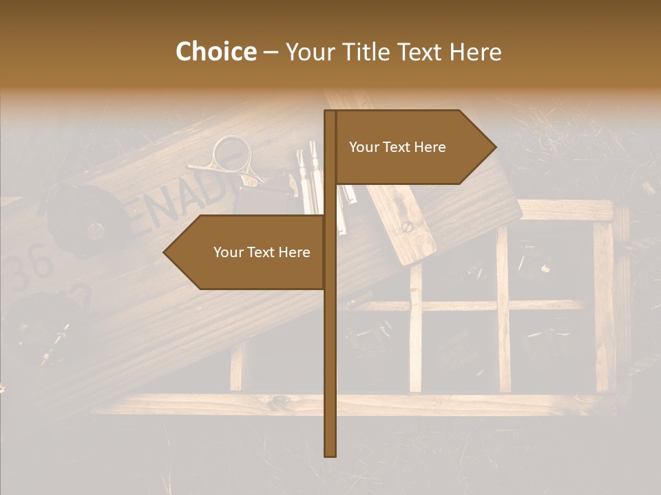 Box Death Wooden PowerPoint Template