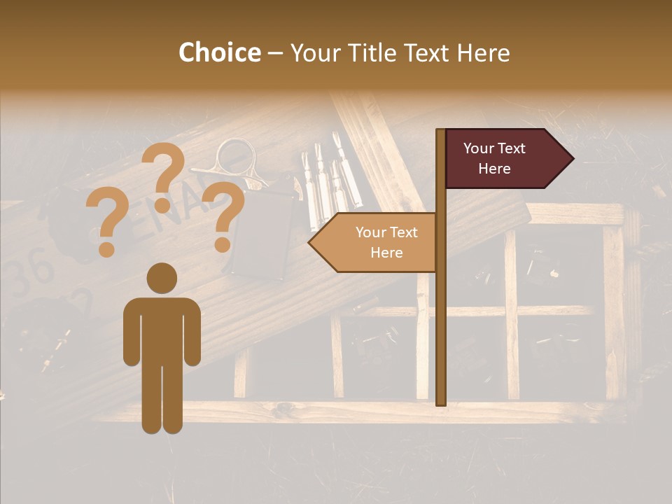 Box Death Wooden PowerPoint Template