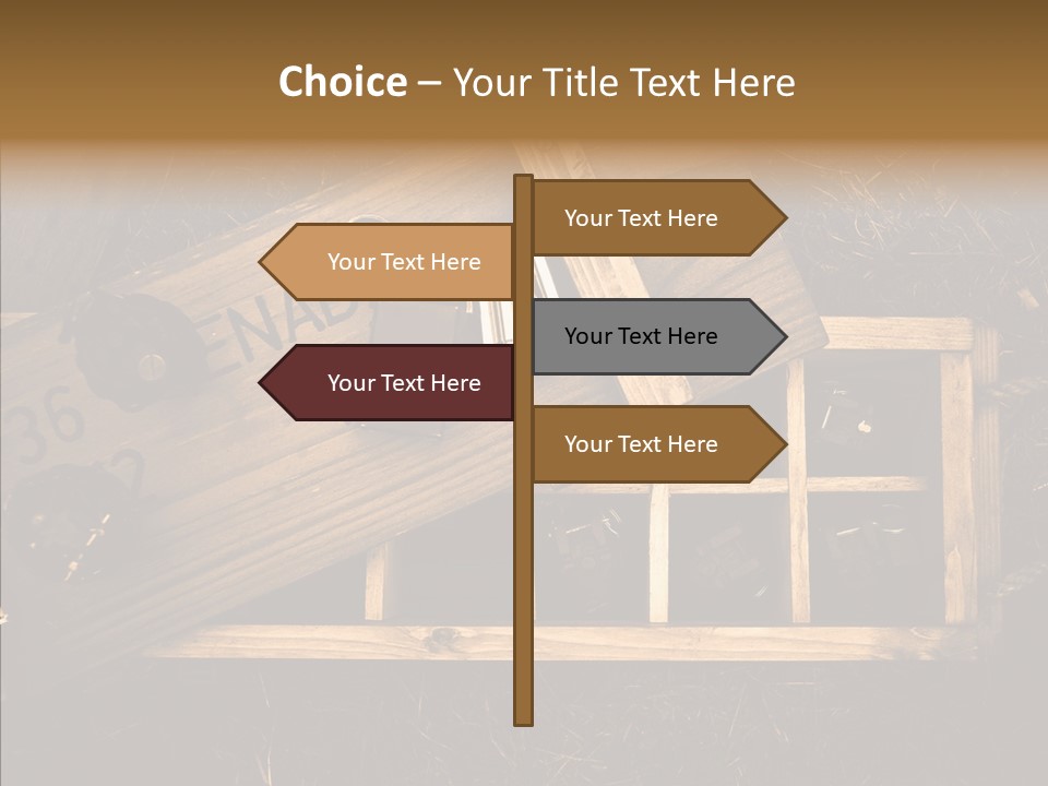 Box Death Wooden PowerPoint Template