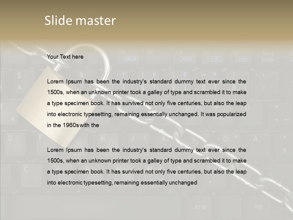 Accessibility Chain Notebook PowerPoint Template