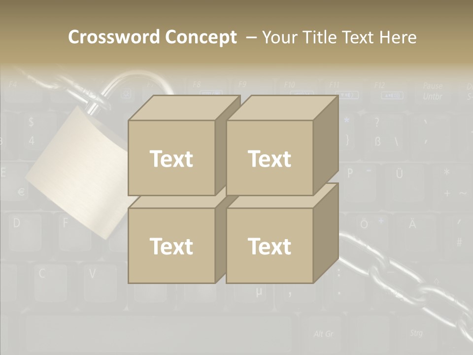 Accessibility Chain Notebook PowerPoint Template