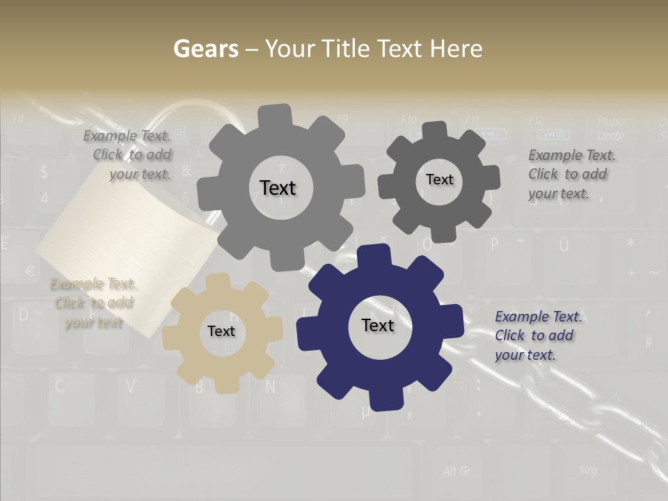 Accessibility Chain Notebook PowerPoint Template