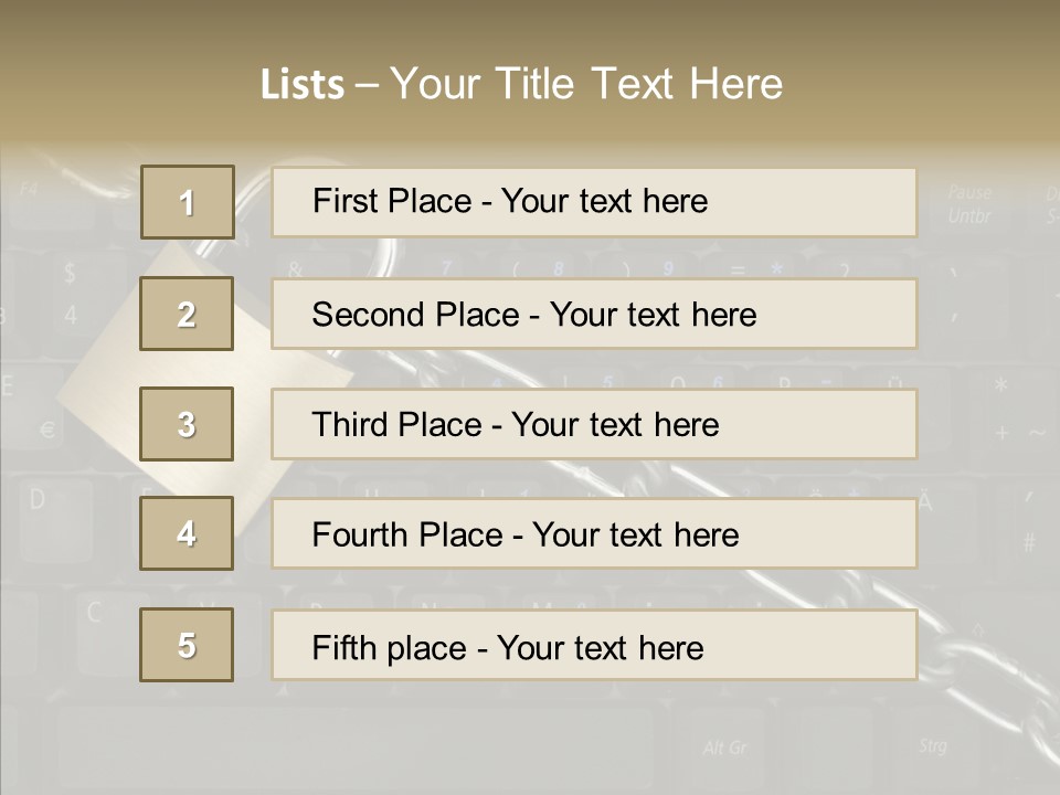 Accessibility Chain Notebook PowerPoint Template