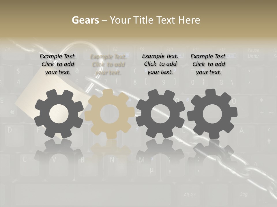 Accessibility Chain Notebook PowerPoint Template