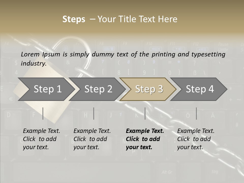 Accessibility Chain Notebook PowerPoint Template