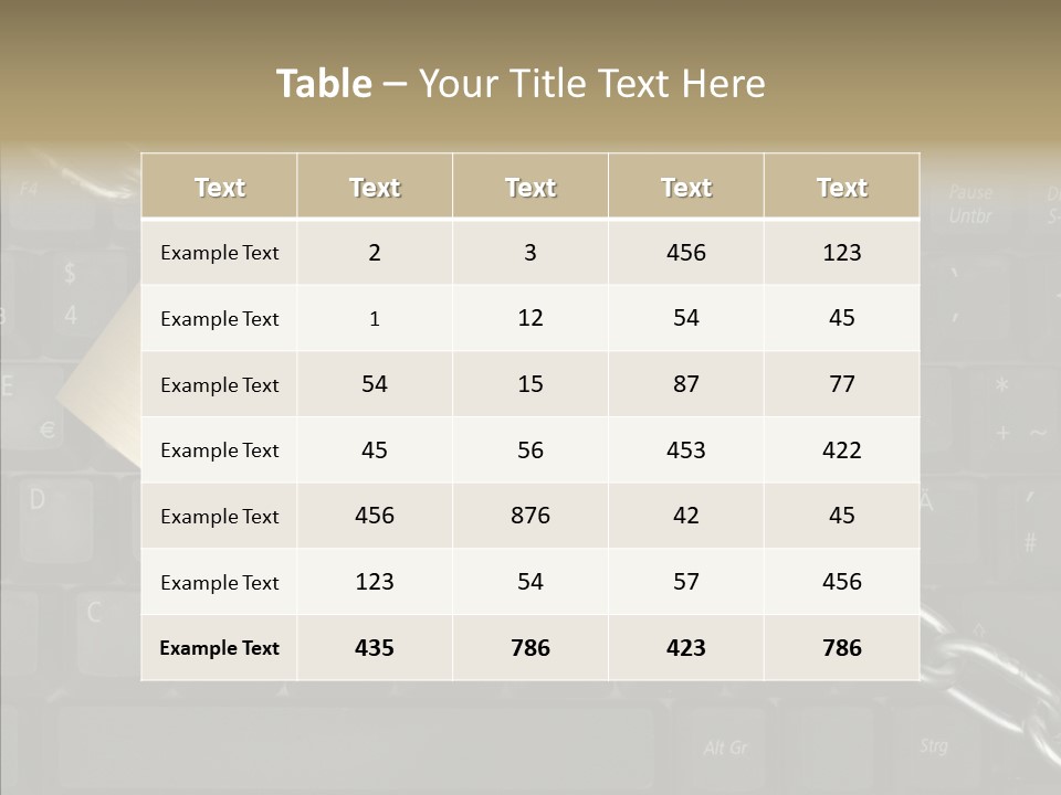 Accessibility Chain Notebook PowerPoint Template