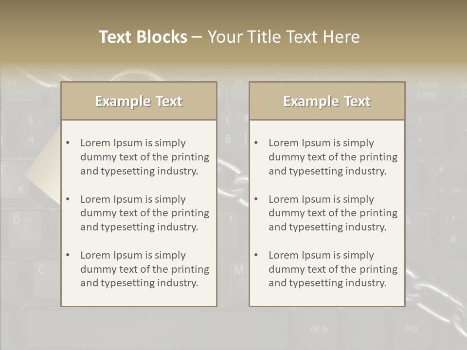 Accessibility Chain Notebook PowerPoint Template