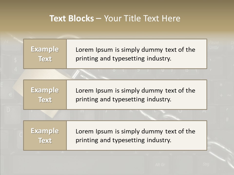 Accessibility Chain Notebook PowerPoint Template
