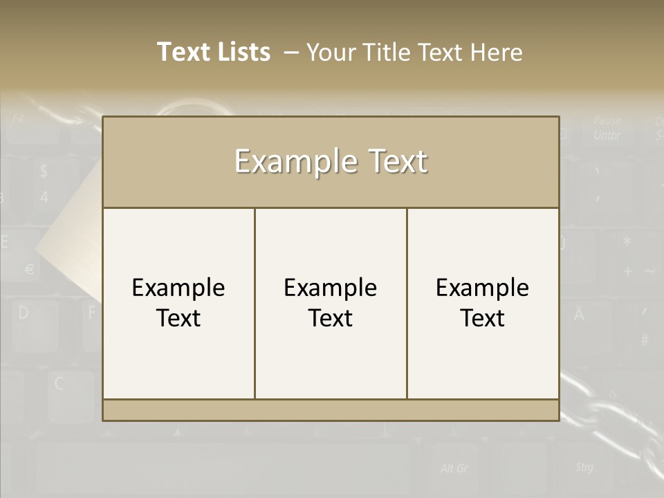 Accessibility Chain Notebook PowerPoint Template