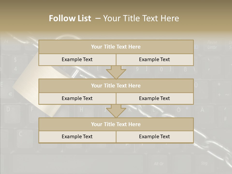 Accessibility Chain Notebook PowerPoint Template