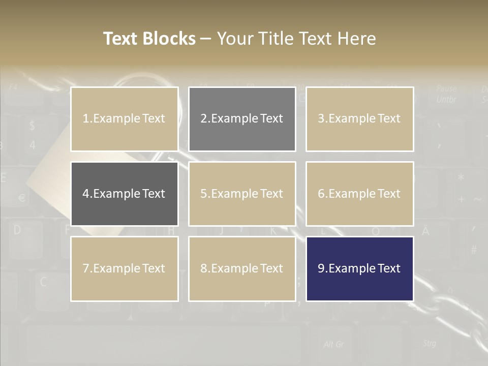 Accessibility Chain Notebook PowerPoint Template