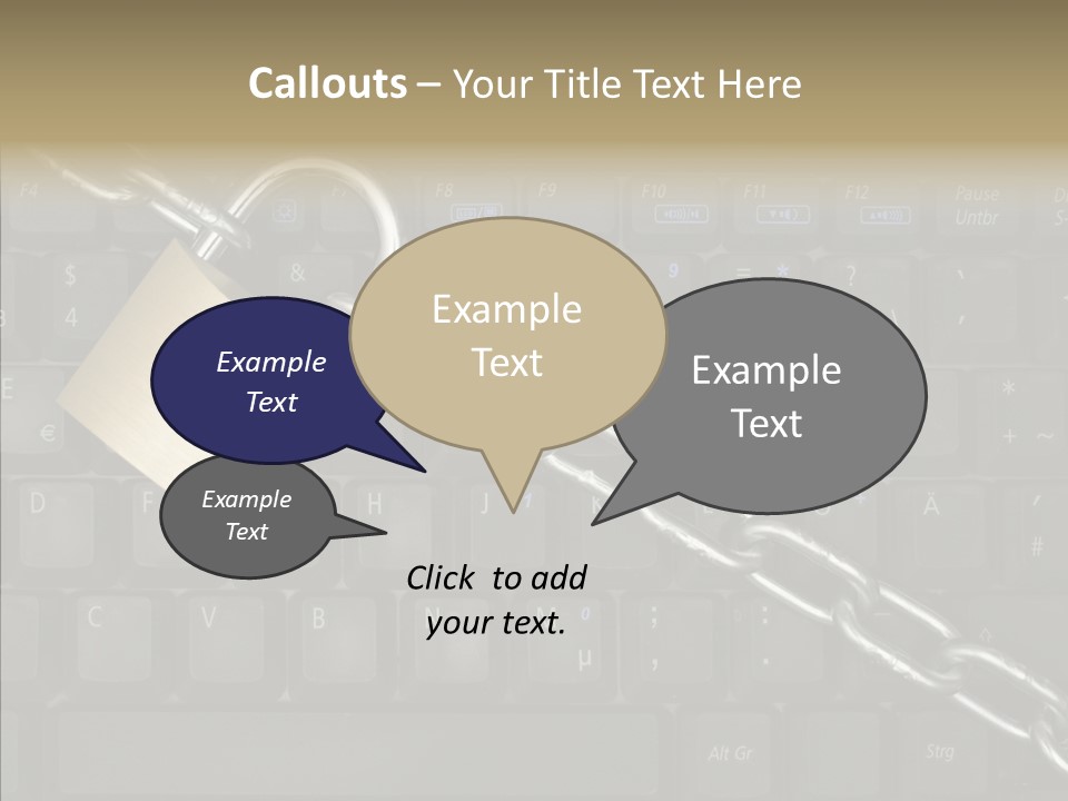 Accessibility Chain Notebook PowerPoint Template