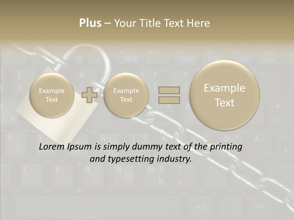 Accessibility Chain Notebook PowerPoint Template