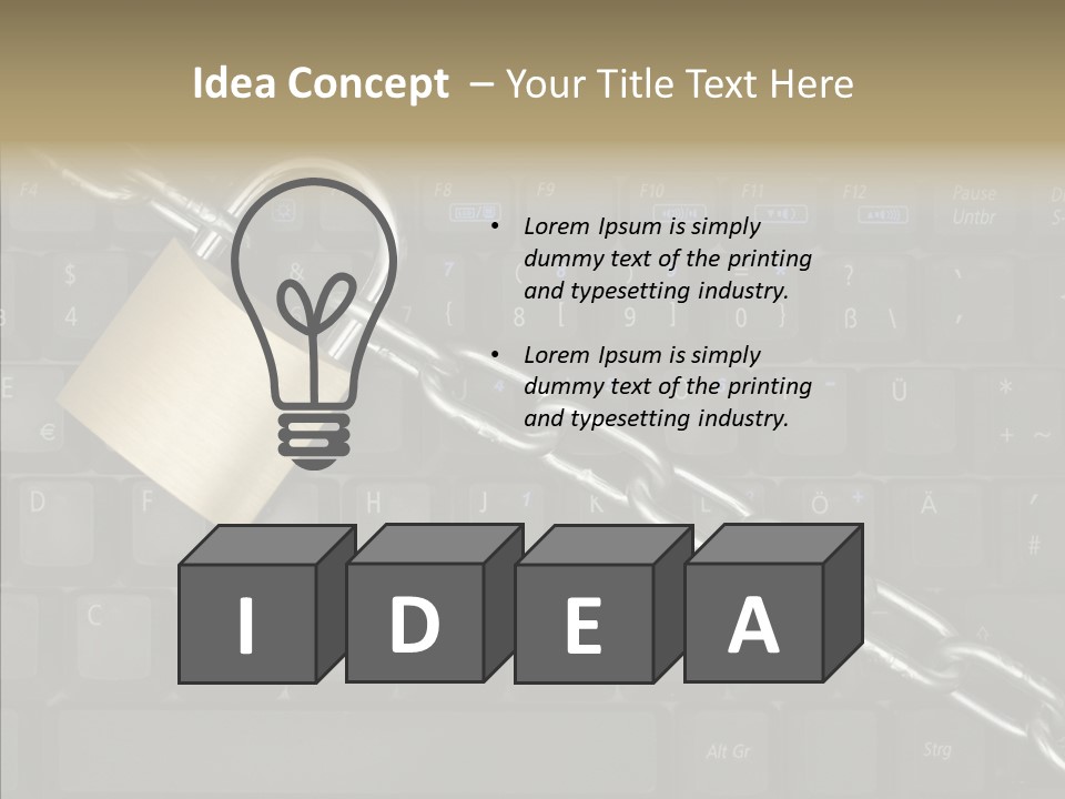 Accessibility Chain Notebook PowerPoint Template