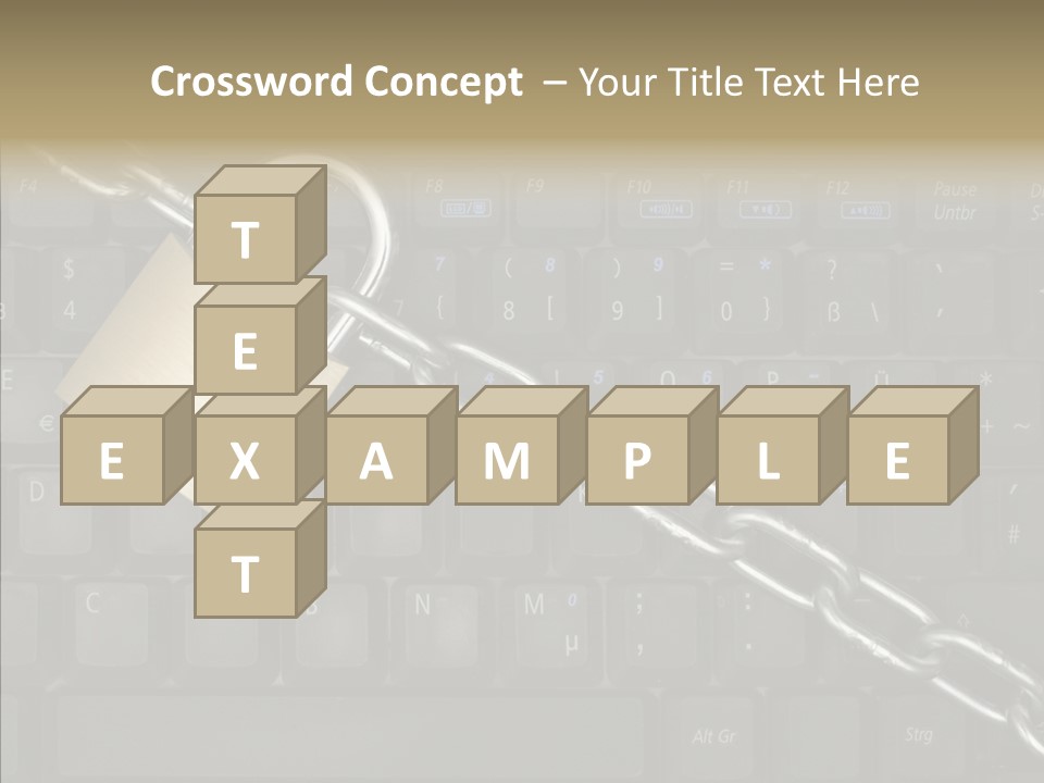 Accessibility Chain Notebook PowerPoint Template