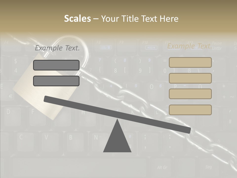 Accessibility Chain Notebook PowerPoint Template