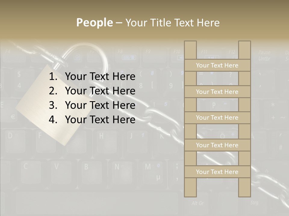 Accessibility Chain Notebook PowerPoint Template