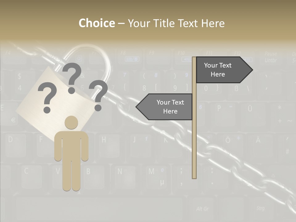 Accessibility Chain Notebook PowerPoint Template