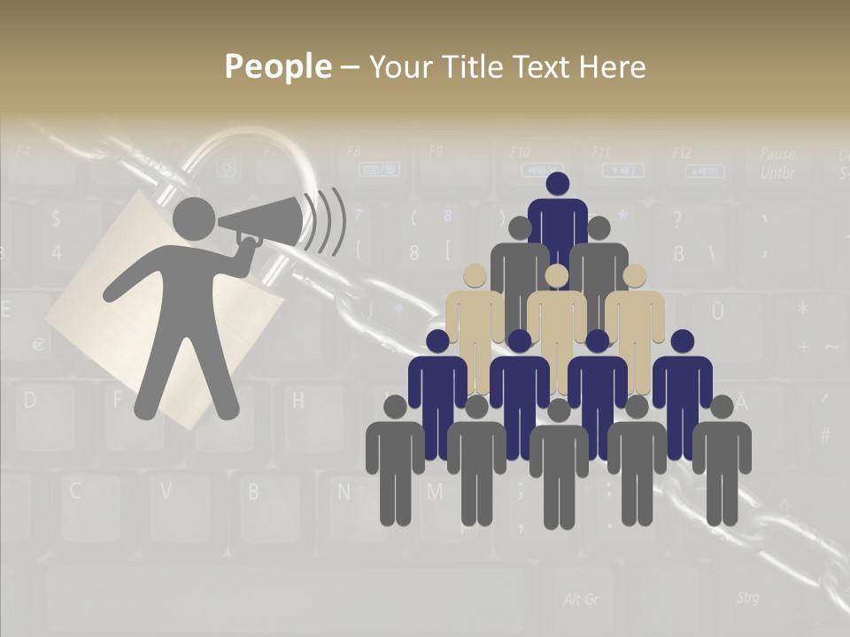 Accessibility Chain Notebook PowerPoint Template