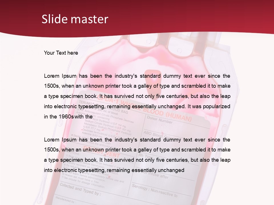 Donate Plastic Human PowerPoint Template