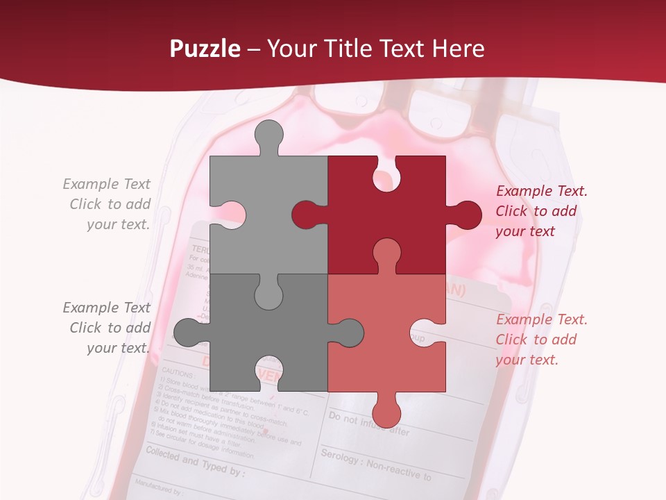 Donate Plastic Human PowerPoint Template