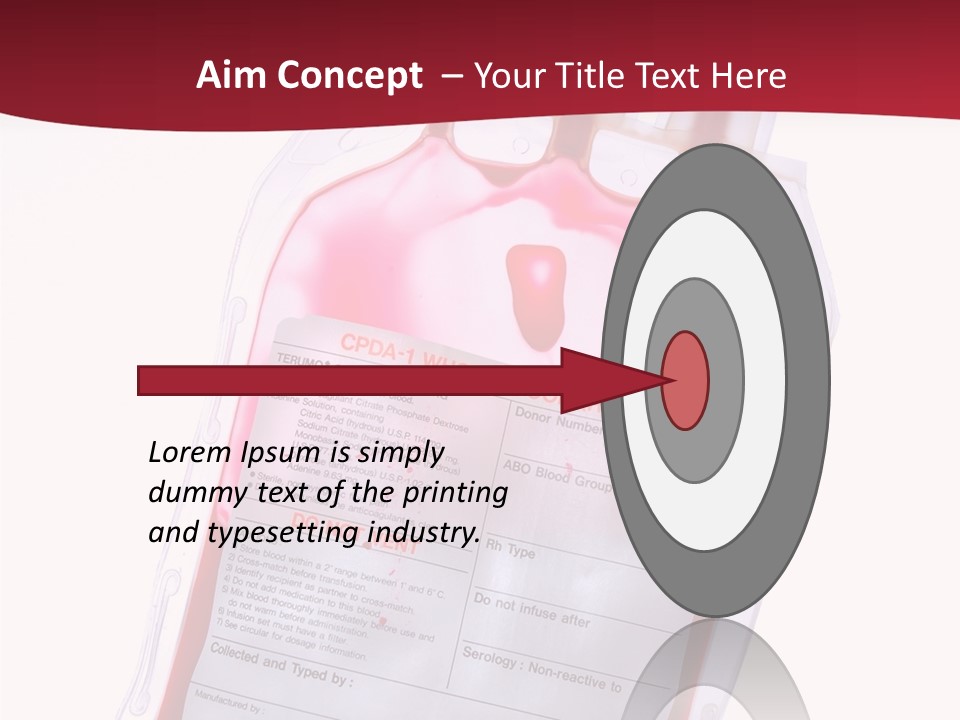 Donate Plastic Human PowerPoint Template