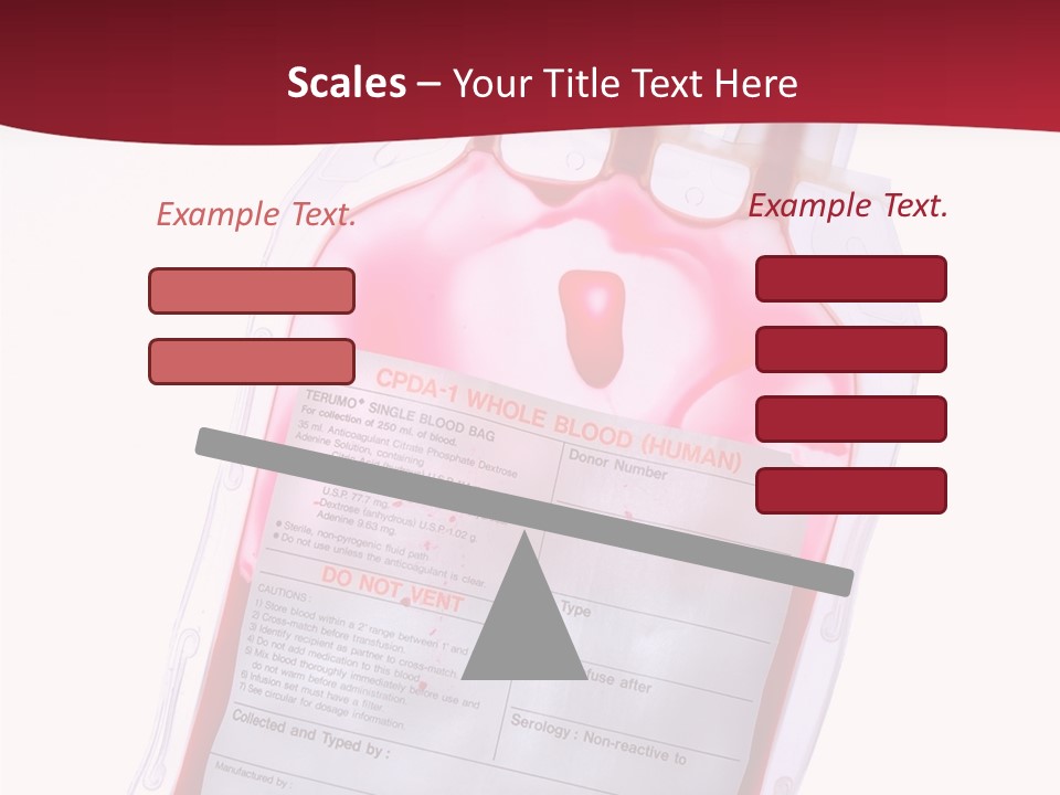 Donate Plastic Human PowerPoint Template