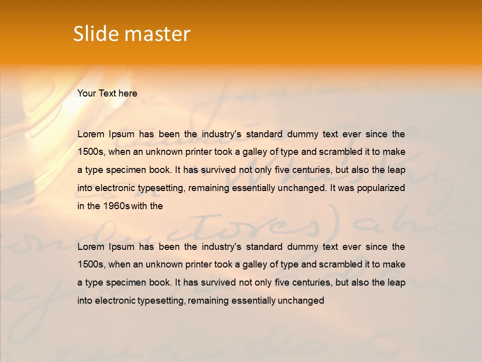 Vintage Handwriting Scotland PowerPoint Template