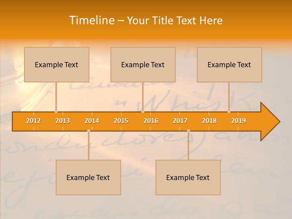 Vintage Handwriting Scotland PowerPoint Template