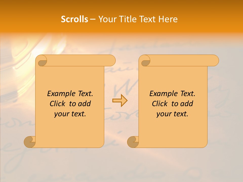 Vintage Handwriting Scotland PowerPoint Template