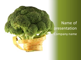 Healthcare Dieting Measurement PowerPoint Template