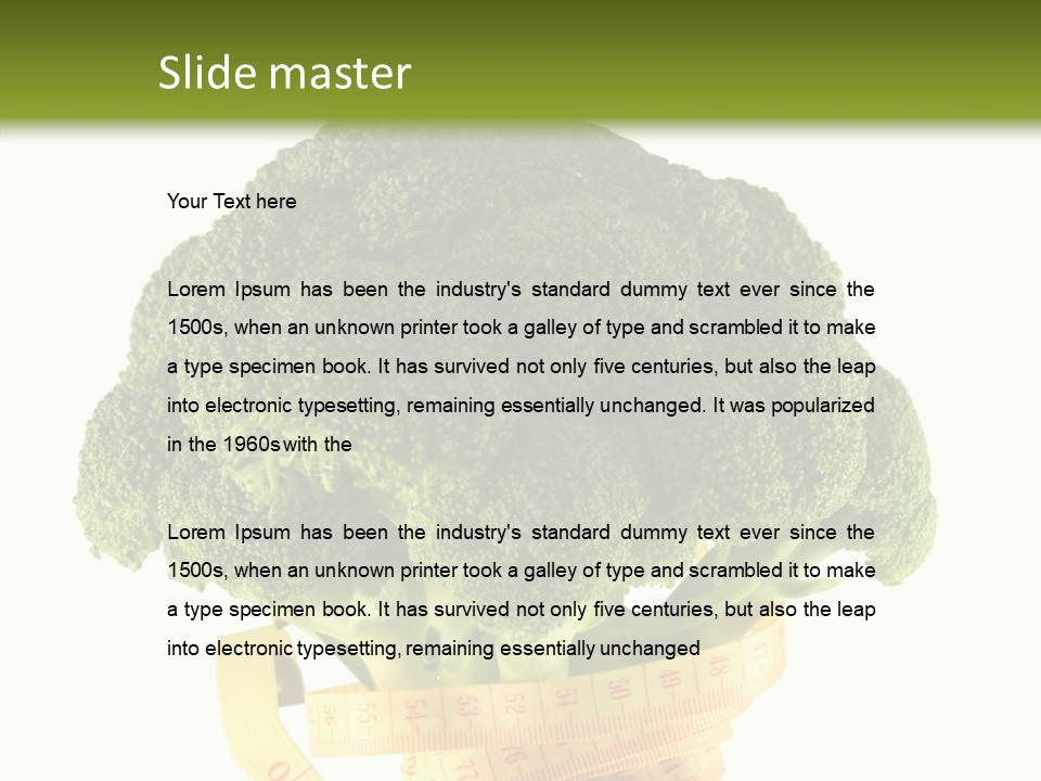 Healthcare Dieting Measurement PowerPoint Template